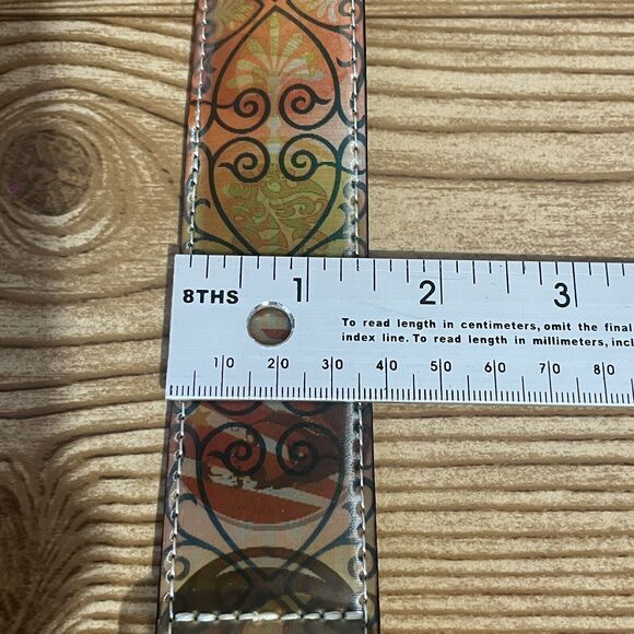 Holographic Belt Women Sz Large Peace Rock N Roll Eco Love Hippie Boho‎ Chic ‘76 - Picture 16 of 16